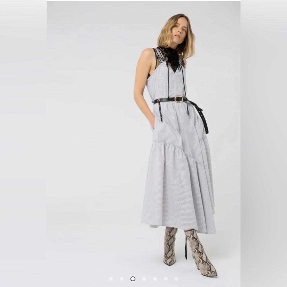 DOROTHEE SCHUMACHER Striped Midi Dress Size Small/ Medium Designer Size 3